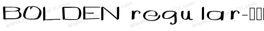 BOLDEN regular字体转换